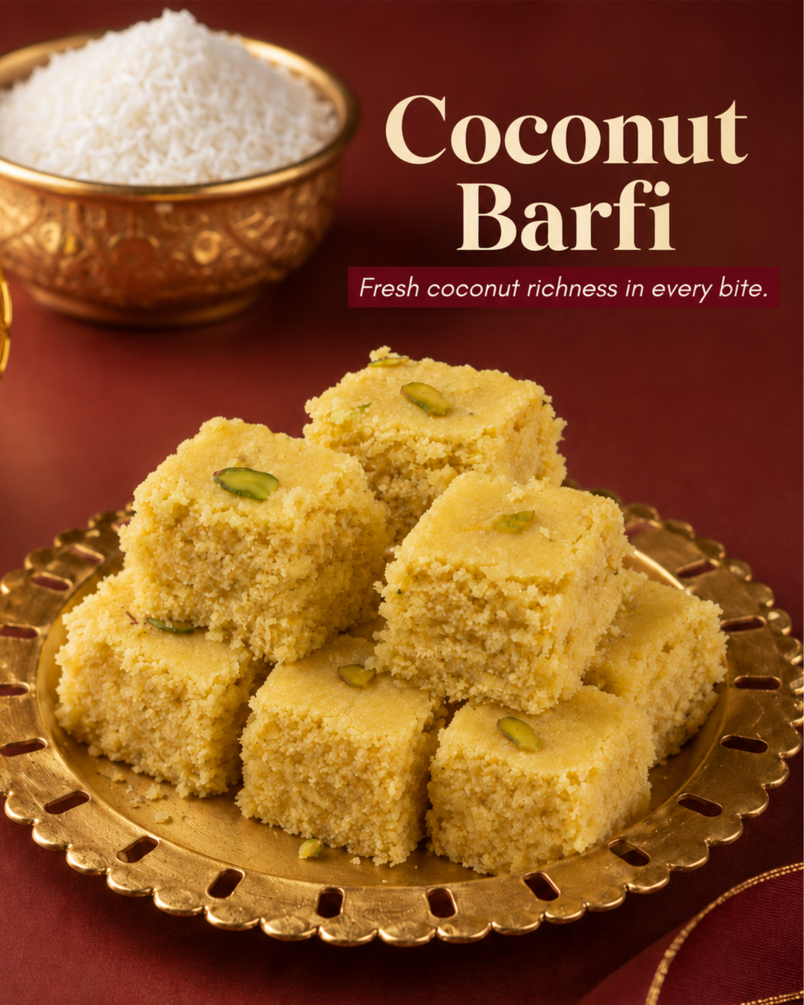 Coconut Barfi